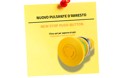 Новая кнопка аварийной остановки — в желтом исполнении