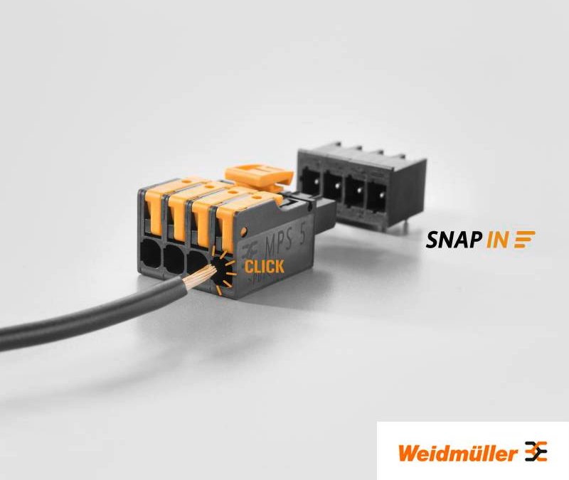 Weidmuller SNAP IN – найшвидша технологія підключення на ринку
