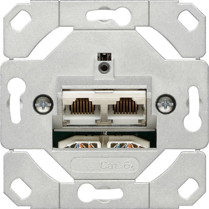 Розетка комп'ютерна 2-м Cat.6A IEEE 802.3an, вставка