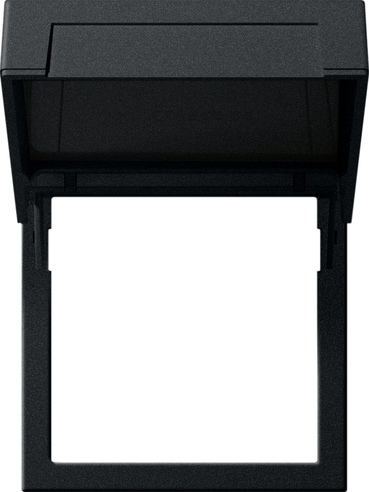 2658005 Рамка монтажна з кришкою System 55, чорний матовий - Зображення 1