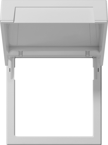 Рамка монтажна з кришкою System 55, сірий матовий