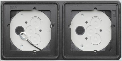 Корпус накладного монтажу 2 модуля 1х2 System 106, білий