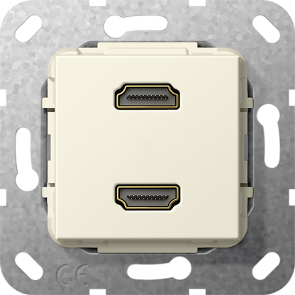 HDMI 2-гн розгалужувальний кабель, кремовий глянцевий