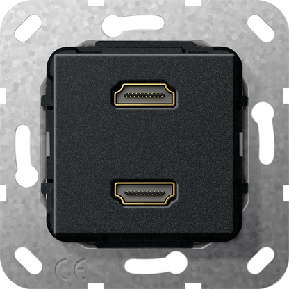 HDMI 2-гн розгалужувальний кабель, чорний матовий