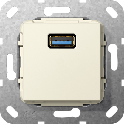 USB 3.0 A розгалужувальний кабель, кремовий глянцевий