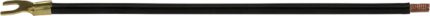 1889U Cable connection 10sqmm 260 mm black ultrasonically welded end and fork lug M6