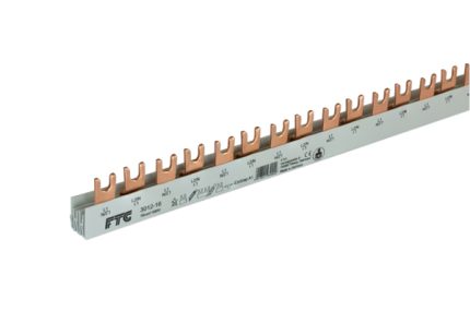3012-16 Busbar, 2 pole, fork, 16sqmm