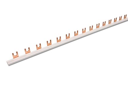 3077 Busbar, 1 pole, fork, 16sqmm, MCB/Aux