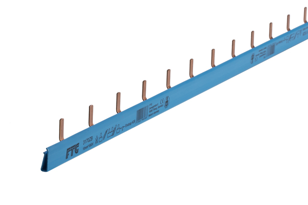 3170ZB 3170ZB Busbar, 1 pole pin, 10sqmm, blue - Зображення 1