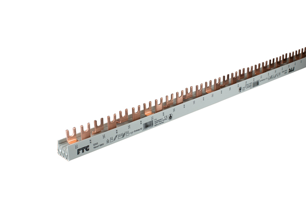 3243 3243 Busbar, 4 pole, fork, 16sqmm - Зображення 1