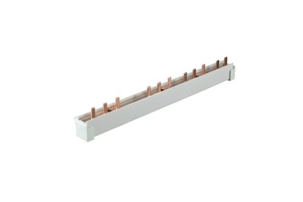 3364SPM-EK Busbar, 3 pole, pin, 10sqmm, incl. end caps
