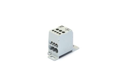 38049 Distribution block 1 pole grey 100A 7 connections