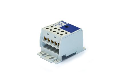 38074N Distribution block 1 pole blue 300A 11 connections