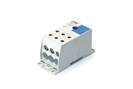 38401N Distribution block 1 pole blue 600A 16 connections