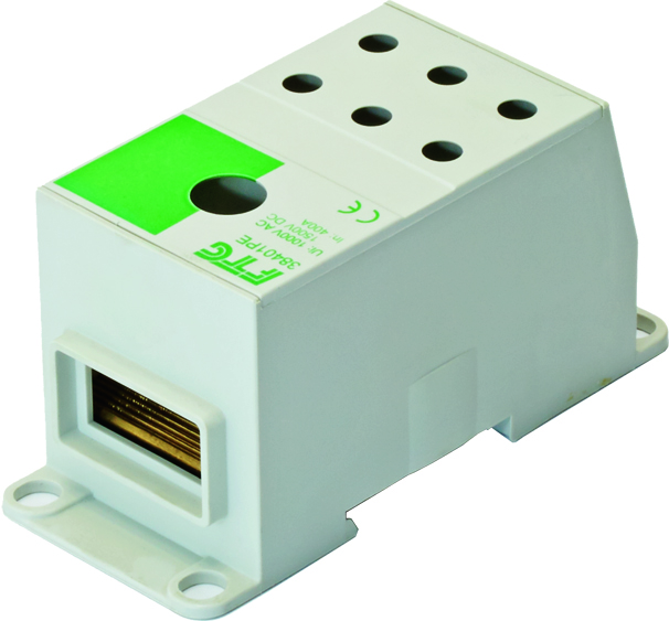 38401PE 38401PE Distribution block 1 pole green 600A 16 connections - Зображення 1