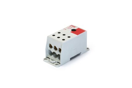 38403R Distribution block 1 pole red 500A 7 connections