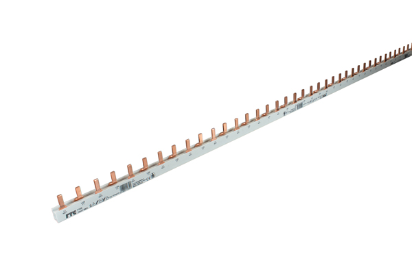 715S 715S Busbar, 2 pole, pin, 10sqmm - Зображення 1