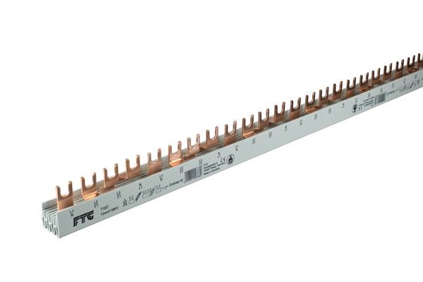 716T 716T Busbar, 4 pole, fork, 10sqmm - Зображення 1