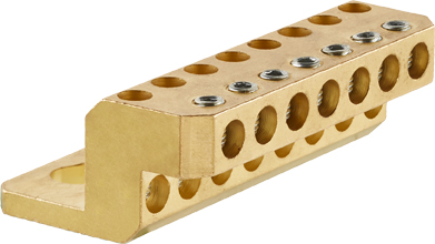 787CB15 Level terminal blank brass for 15 connections