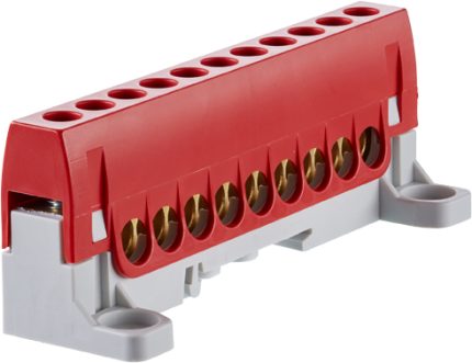 870GFS9RD Neutral and earthing terminal touch safe red