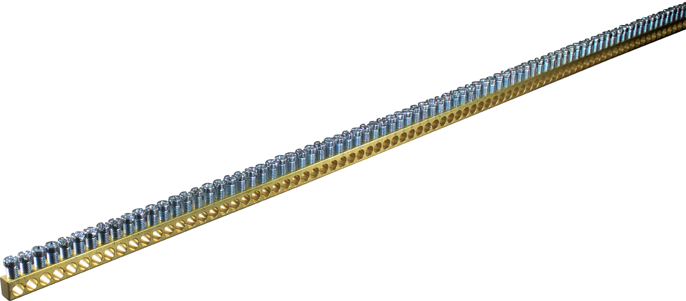 870M 870M Terminal block blank brass, 166 connections - Зображення 1