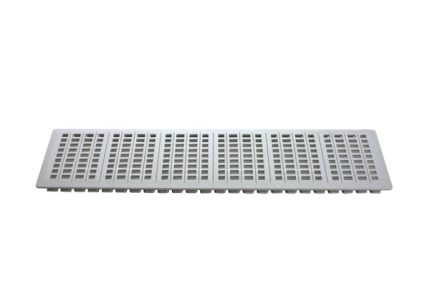BAG220G Blind cover grey perforated 220mm