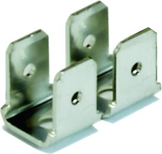 EST002 Tinned earthing terminal for tab receptacle with 2 contacts