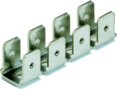 EST004 Tinned earthing terminal for tab receptacle with 4 contacts