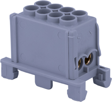KS251  HLAK 1 pole up to 25sqmm grey 4 connections