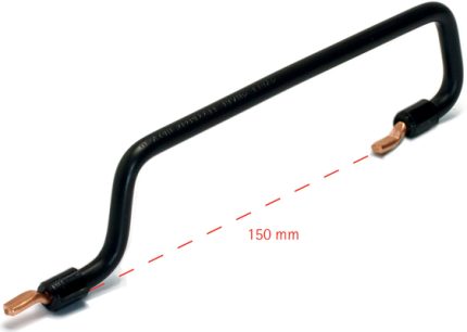 RV1150 Row cable connector 1 pole 150mm black 10sqmm