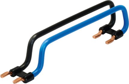 RV2125B Row cable connector 2 pole 125mm black-blue 10sqmm
