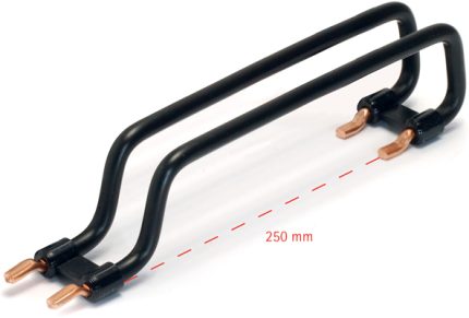 RV2250  Row cable connector 2 pole 250mm black 10sqmm