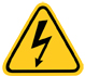 WL-HV Sticker warning for high-voltage for stud terminals