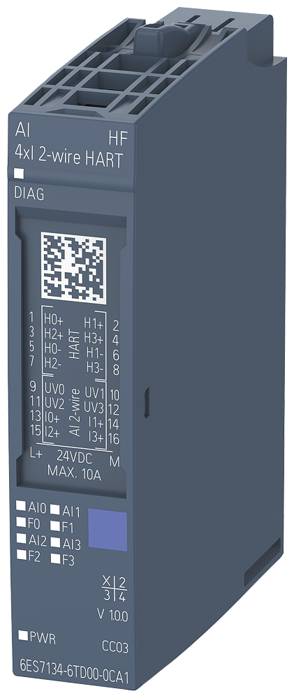 6ES7134-6TD00-0CA1  ET 200SP, AI 4XI 2-WIRE 4...20MA...