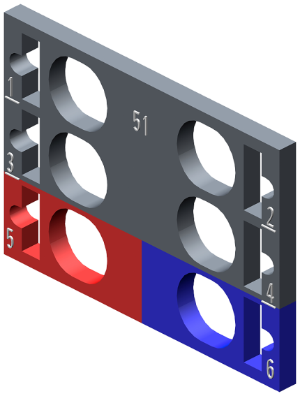 6ES7193-6CP51-2MC0 10 color-coded labels CC51