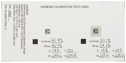 6GF3440-8CE  Calibration plate for VERI-GENIUS