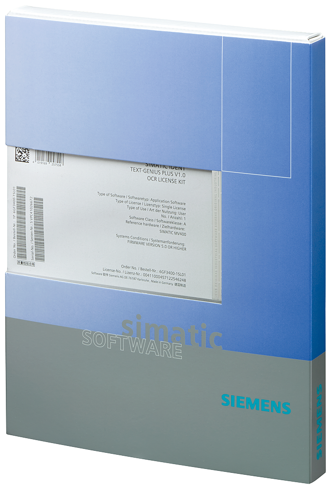 p_fs1_xx_998p 6GF3400-1SL01 Text-Genius Plus; OCR-License fo... - Зображення 1