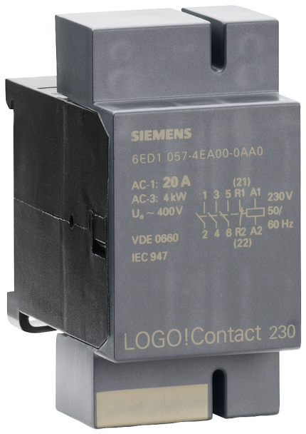 6ED1057-4EA00-0AA0  LOGO! Contact Mod., AC 230V,3NO/1NC