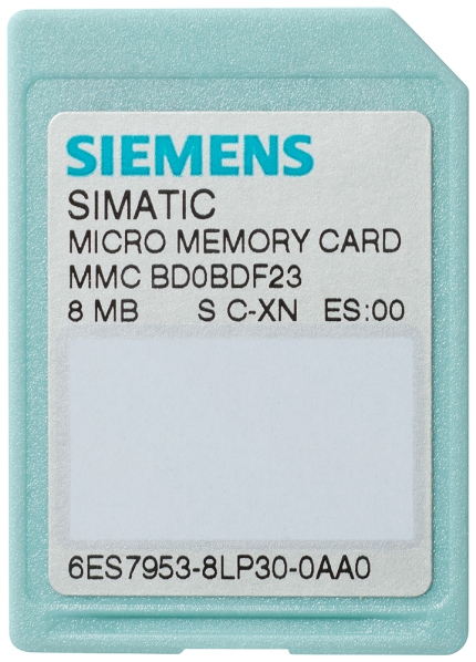 6ES7953-8LP31-0AA0 S7 Micro Memory Card, 8MB