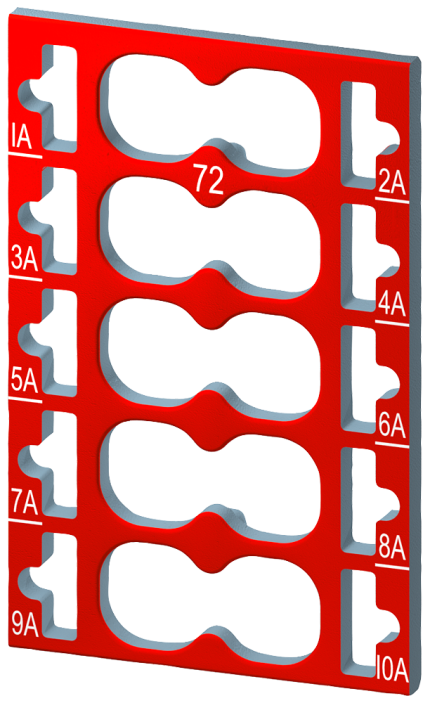 6ES7193-6CP72-2AA0  10 color-coded labels CC72
