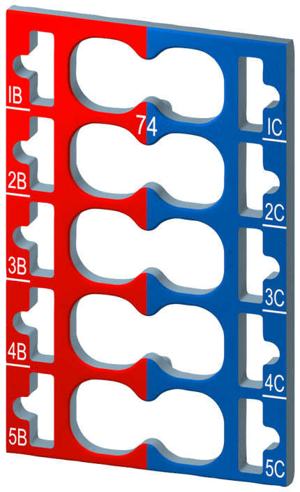 6ES7193-6CP74-2AA0 10 color-coded labels CC74