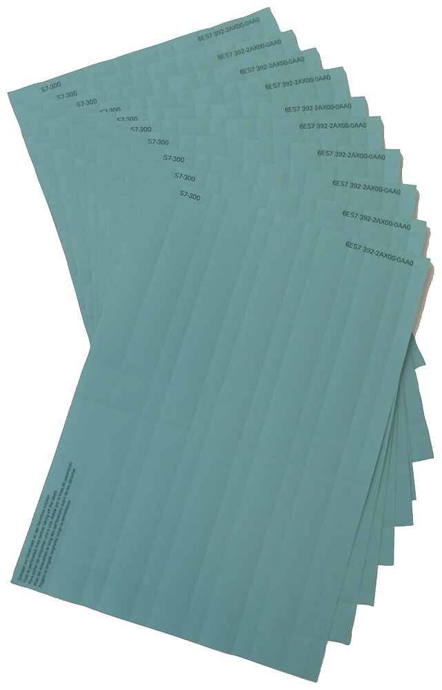 p_st7_xx_7331p 6ES7392-2CX10-0AA0 10 labelling Sheets for SM, yellow - Зображення 1