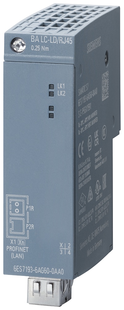 6ES7193-6AG60-0AA0 SIMATIC Busadapter BA LC-LD/RJ45