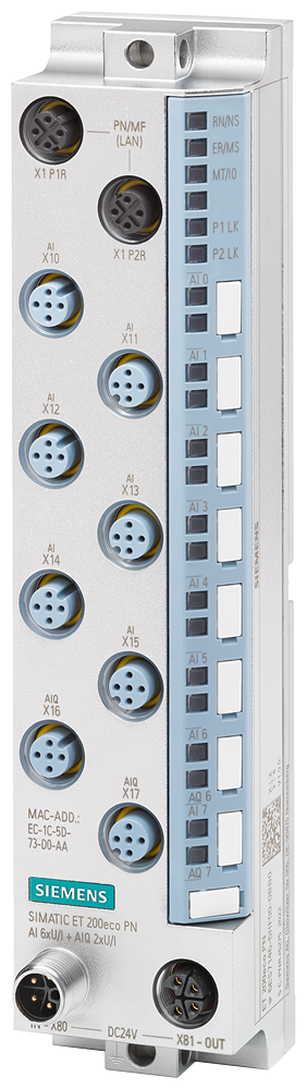 6ES7146-6HF00-0BB0 ET 200eco PN, AI 6xU/I +AIQ 2xU/...