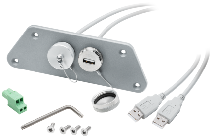 6AV7674-0LX01-0AA0  2 port USB interface set RAL9023
