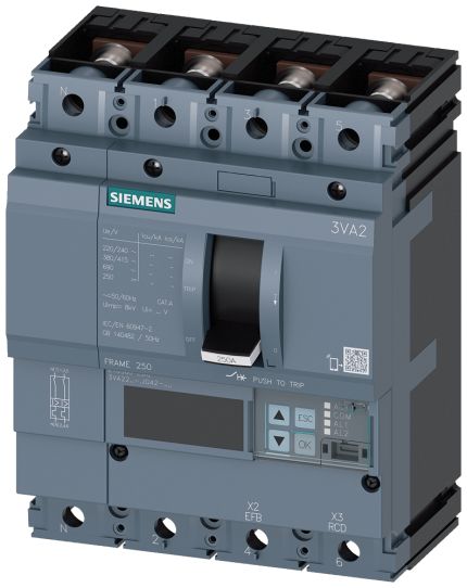 3VA2216-6JQ42-0AA0 MCCB_IEC_FS250_160A_4P_85KA_ETU5...