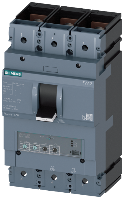 3VA2463-0HM32-0AA0 MCCB_IEC_FS630_3P_200KA_ETU330_ LIG