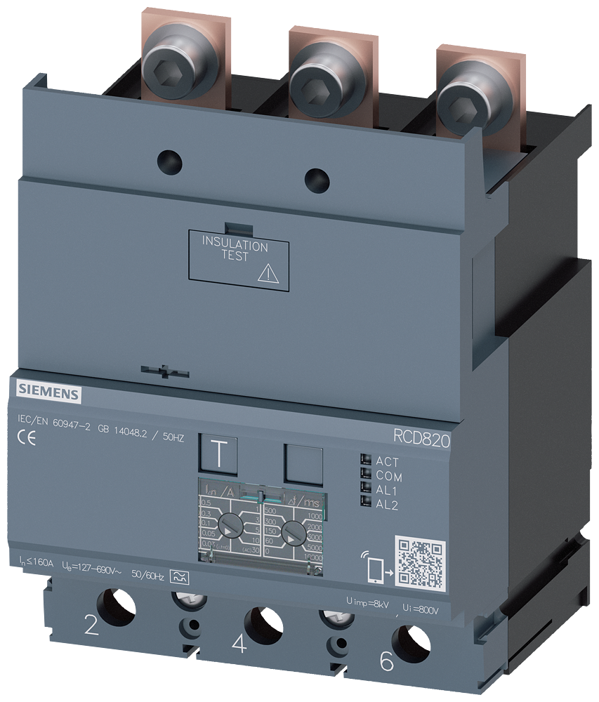 G_I202_XX_24399P 3VA9123-0RL30 RCD-MODULE RCD820 3P I=160A U=12... - Зображення 1