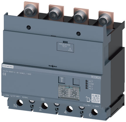 3VA9124-0RL30  RCD-MODULE RCD820 4P I=160A U=12...