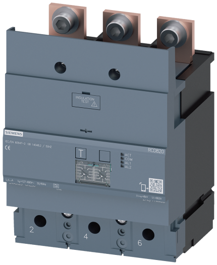 3VA9423-0RL30 RCD-MODULE RCD820 3P I=630A U=12...